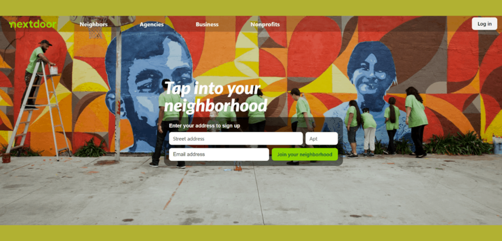 Nextdoor app for neighborhood updates